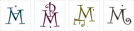 Monogramme de Famille avec 4 initiales